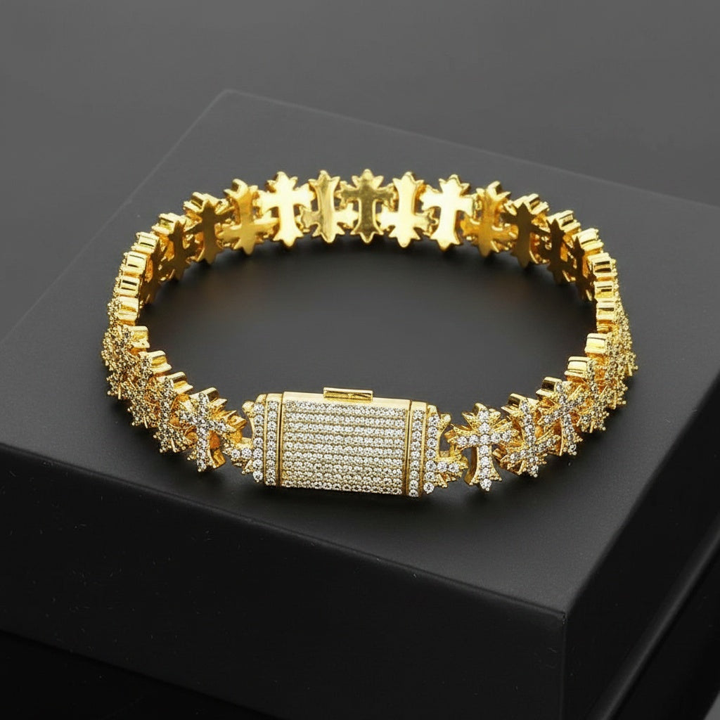 Snowflake Crystal Tennis Bracelet Luxury Statement Jewelry