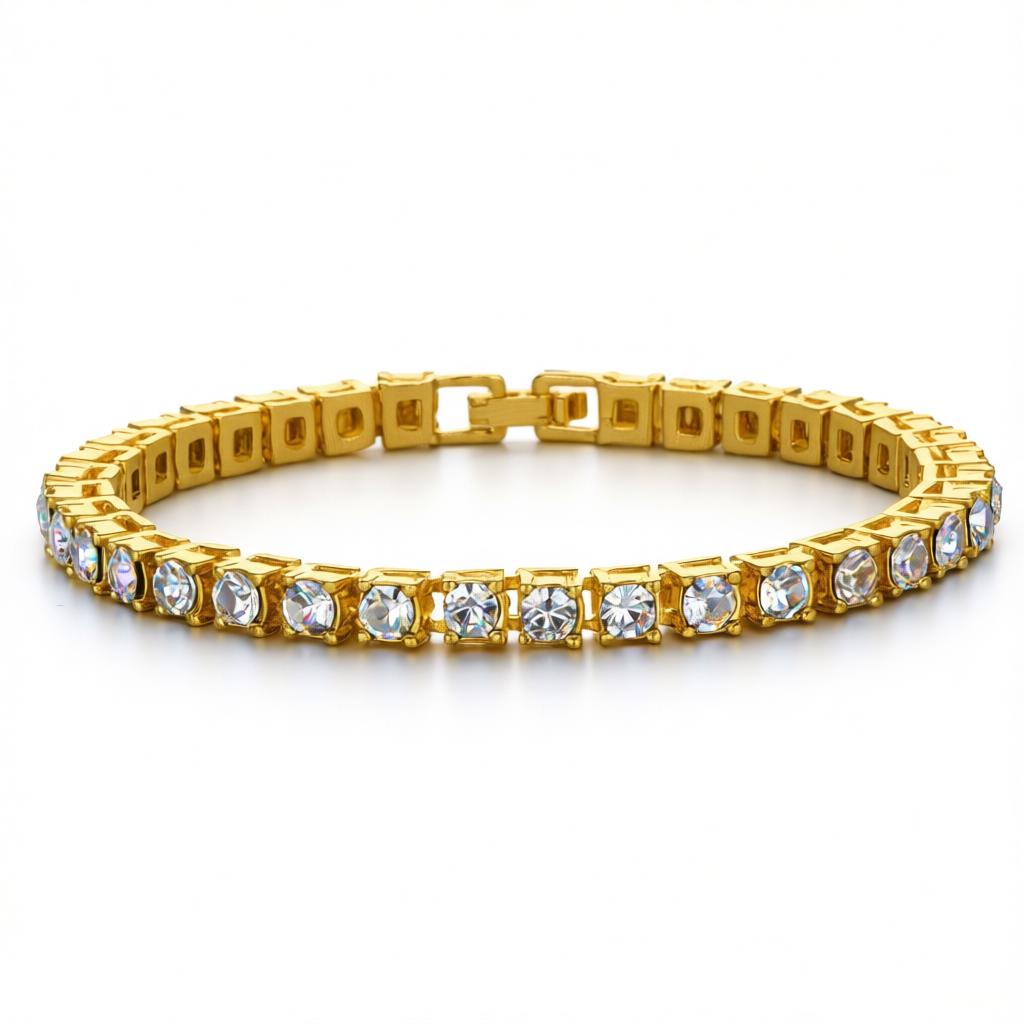 Classic Crystal Tennis Bracelet Elegant Sparkling Jewelry
