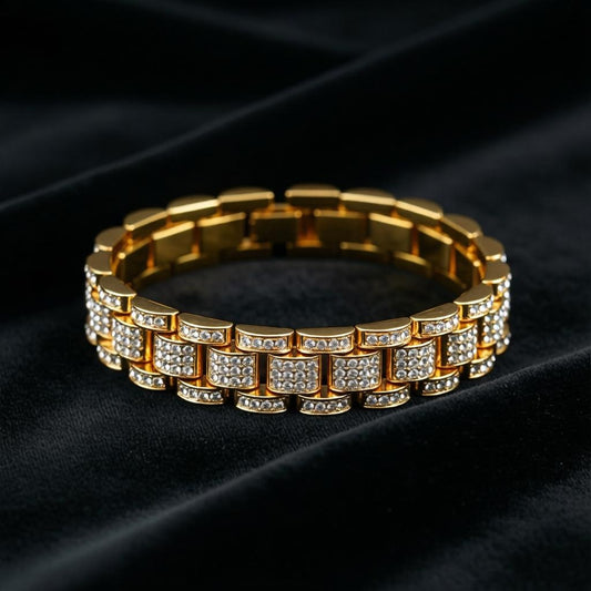 Luxury Crystal Link Bracelet Elegant Statement Jewelry