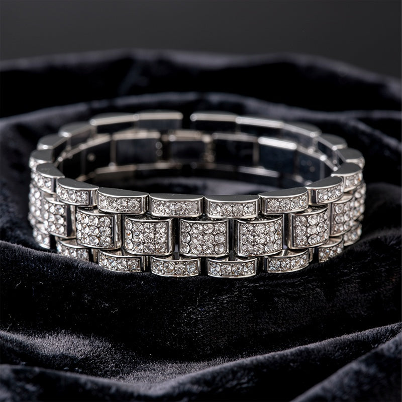 Luxury Crystal Link Bracelet Elegant Statement Jewelry