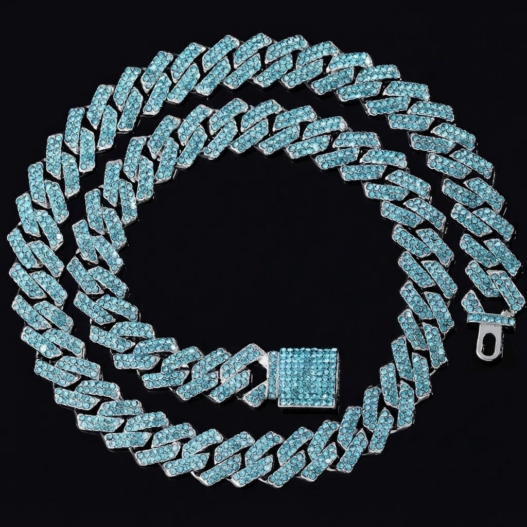 Luxury CZ Cuban Link Chain Necklace