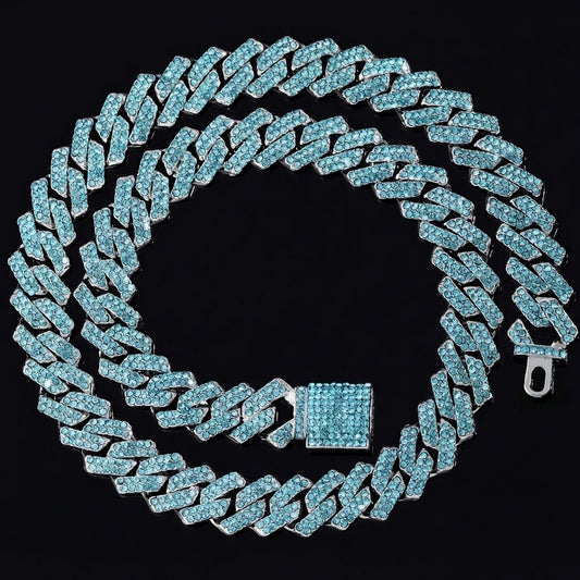 Luxury CZ Cuban Link Chain Necklace