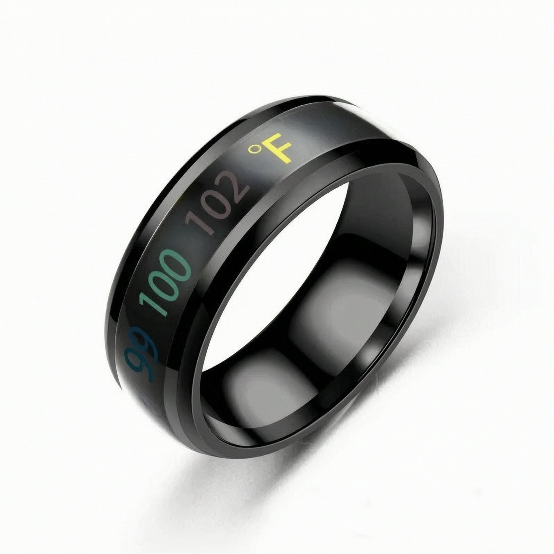 Blue Mood Temperature Ring Color Changing Stainless Steel Band Unique Fashion Jewelry